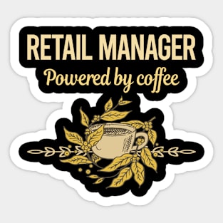 Powered By Coffee Retail Manager Sticker